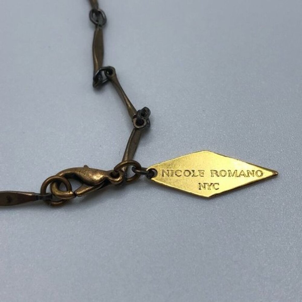 Seashell Charm Statement Necklace Silver And Gold… - image 3